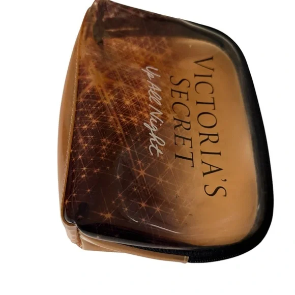 Victoria Secret gold and brown beautiful makeup bag - Picture 4 of 9
